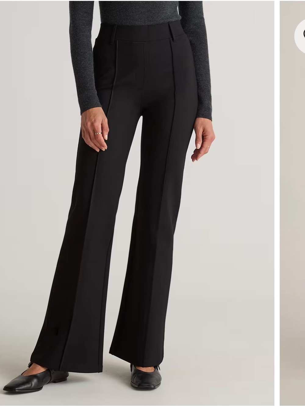 Quince Ponte Flare Pant